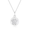 Thumbnail Image 1 of Children's Sterling Silver Cubic Zirconia Paw Print Pendant Necklace