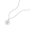 Thumbnail Image 2 of Children's Sterling Silver Cubic Zirconia Paw Print Pendant Necklace