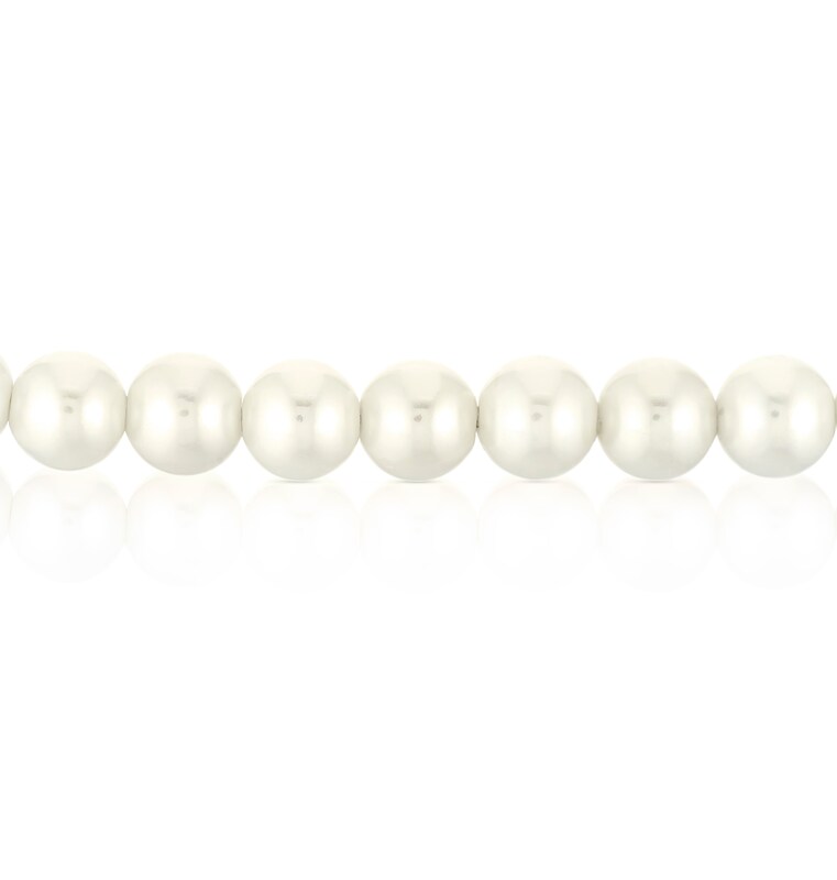 Main Image 2 of Sterling Silver Faux Pearl & Cubic Zirconia T-Bar Bracelet