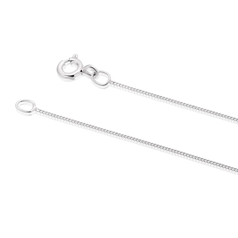 Main Image 3 of Sterling Silver & Yellow Gold Plated Ribbed Circle Pendant 16+2" Necklace