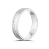 Thumbnail Image 2 of Men's Sterling Silver Matt & Polished 5mm Wedding Band
