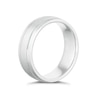 Thumbnail Image 2 of Men's Sterling Silver 7mm Matt & Polished Ring