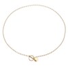 Thumbnail Image 2 of 9ct Yellow Gold Round Tag Pendant T-bar Belcher Chain