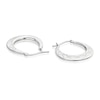 Thumbnail Image 2 of Silver Plated Diamond Cut Hoop Earrings