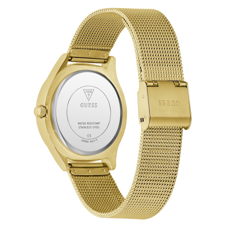 Main Image 5 of Guess Ladies' Glitz Dial Gold Tone Mesh Bracelet Watch