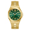 Thumbnail Image 1 of Guess Men's Green Dial Gold Tone Bracelet Watch