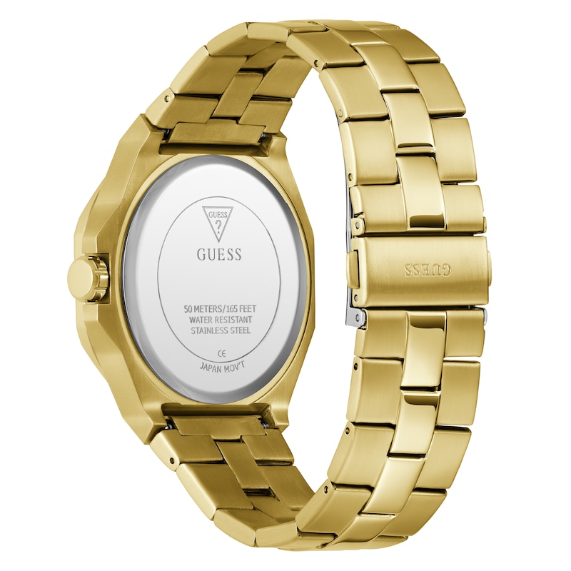 Main Image 5 of Guess Men's Green Dial Gold Tone Bracelet Watch