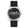 Thumbnail Image 1 of Guess Men's Black Guess Logo Dial Black Silicone Strap Watch