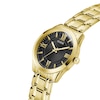 Thumbnail Image 4 of Guess Men's Black Dial Gold Tone Bracelet Watch