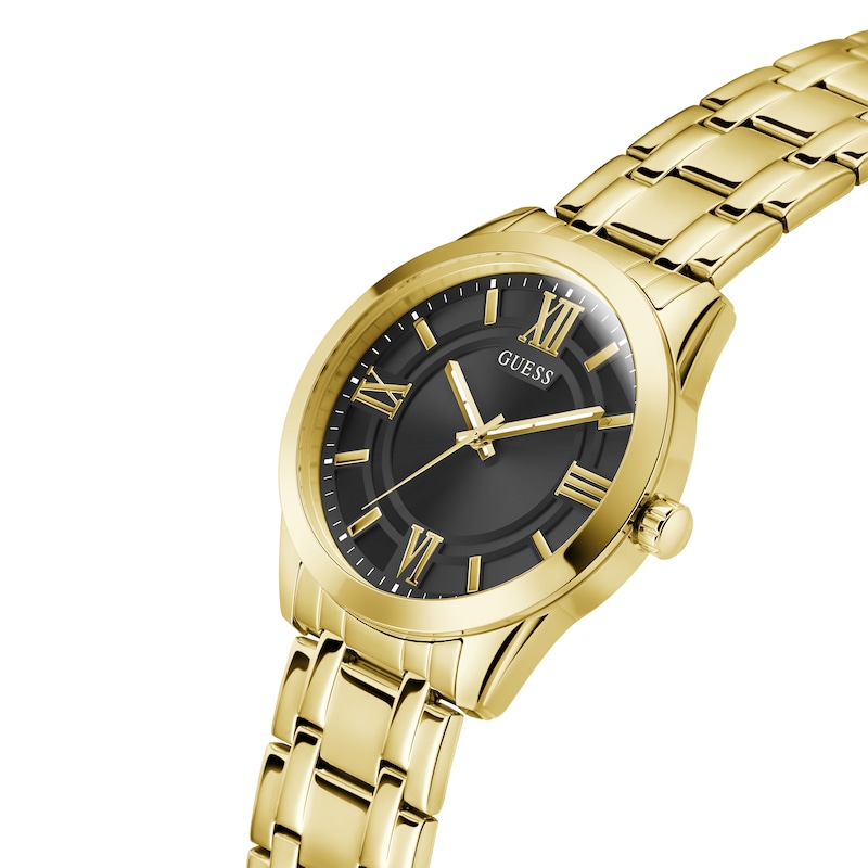 Main Image 4 of Guess Men's Black Dial Gold Tone Bracelet Watch