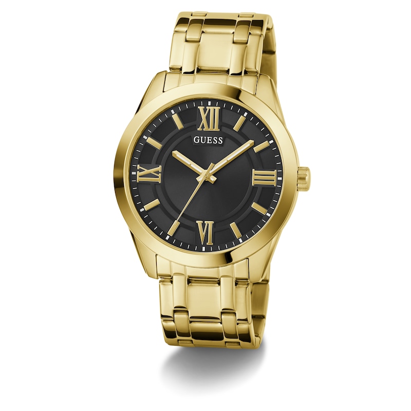 Main Image 5 of Guess Men's Black Dial Gold Tone Bracelet Watch