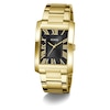 Thumbnail Image 5 of Guess Men's Rectangular Black Dial Gold Tone Bracelet Watch