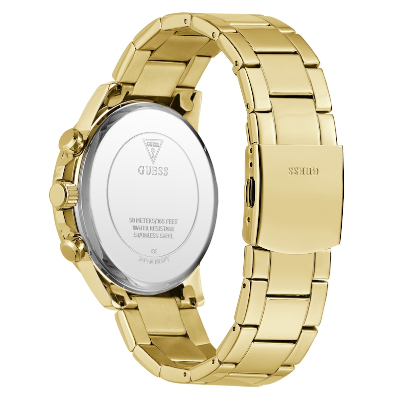 Main Image 5 of Guess Men's Black Dial Gold Tone Stainless Steel Bracelet Watch