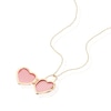 Thumbnail Image 2 of 9ct Yellow Gold Cubic Zirconia Heart Padlock Locket