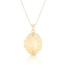 Thumbnail Image 1 of 9ct Yellow Gold Oval Chain Detail Locket