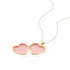 Thumbnail Image 2 of 9ct Yellow Gold & Rhodium Plated Diamond Heart 18mm Locket