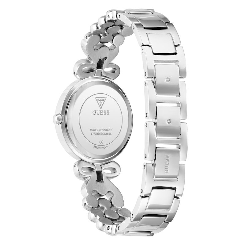 Main Image 5 of Guess Ladies' Silver Bow Detail Dial Stainless Steel Bracelet Watch