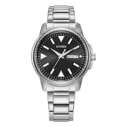 Citizen Gents Eco-Drive Sports Black Dial Stainless Steel Watch