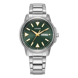 Citizen Gents Eco-Drive Sports Green Dial Stainless Steel Watch