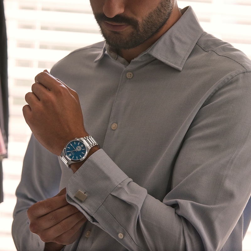 Main Image 4 of Citizen Men's Tsuyosa Blue Patterned Dial Stainless Steel Watch