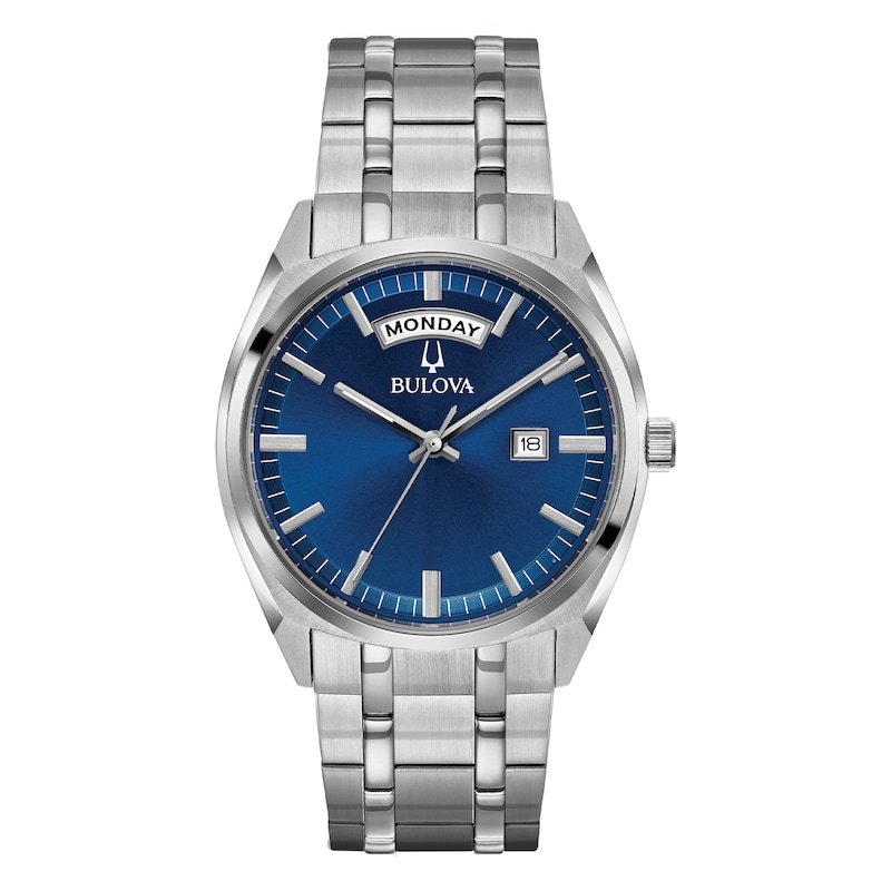 Main Image 1 of Bulova Men's Classic Blue Dial Stainless Steel Bracelet Watch