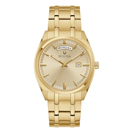 Bulova Surveyor Men's Gold Tone Stainless Steel Bracelet Watch