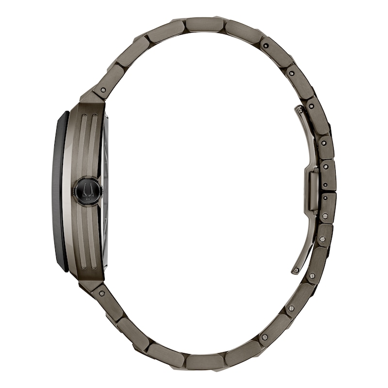 Main Image 2 of Bulova Maquina Men's Green Skeleton Dial Curve Glass Stainless Steel Watch