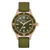Thumbnail Image 1 of Bulova Men's MIL-SHIPS 150th Anniversary Green Dial & Rubber Strap Watch