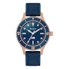 Thumbnail Image 1 of Bulova Men's MIL-SHIPS 150th Anniversary Blue Dial & Rubber Strap Watch