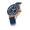 Thumbnail Image 3 of Bulova Men's MIL-SHIPS 150th Anniversary Blue Dial & Rubber Strap Watch
