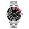 Thumbnail Image 1 of Bulova Men's Marine Star Anniversary Black Dial Stainless Steel Bracelet Watch