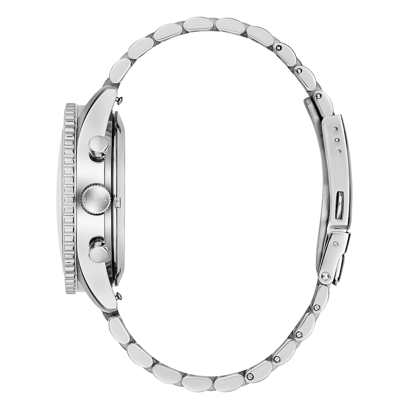 Main Image 3 of Bulova Men's Marine Star Anniversary Black Dial Stainless Steel Bracelet Watch