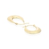 Thumbnail Image 2 of 9ct Yellow Gold Patterned Creole Hoop Earrings