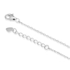 Thumbnail Image 3 of Sterling Silver Rhodium Plated Cubic Zirconia Horseshoe Clover Pendant 17+1" Necklace