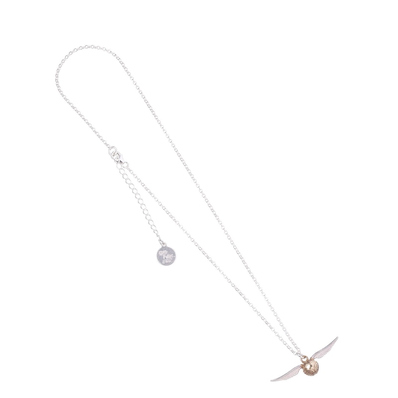 Main Image 2 of Harry Potter Sterling Silver Golden Snitch Necklace