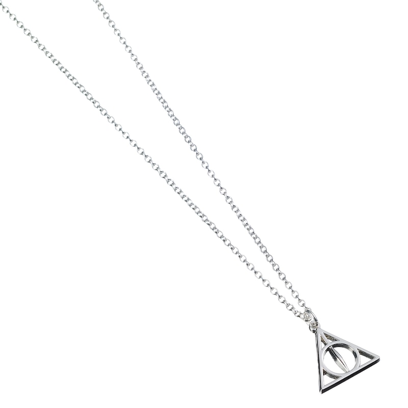 Harry Potter Silver Deathly Hallows Necklace