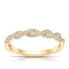 Thumbnail Image 1 of 9ct Yellow Gold 0.15ct Diamond Twisted Eternity Ring