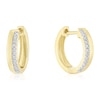 Thumbnail Image 1 of 9ct Yellow Gold 0.15ct Diamond Hoop Earrings