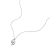 Thumbnail Image 2 of 9ct White Gold 0.10ct Diamond Twist Pendant Necklace