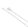Thumbnail Image 3 of 9ct White Gold 0.10ct Diamond Twist Pendant Necklace
