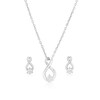 Thumbnail Image 1 of Sterling Silver 0.20ct Diamond Infinity Jewellery Set