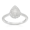 Thumbnail Image 1 of 9ct White Gold 0.40ct Diamond Pear Double Halo Ring