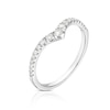 Thumbnail Image 2 of 9ct White Gold 0.25ct Diamond V Shape Eternity Ring