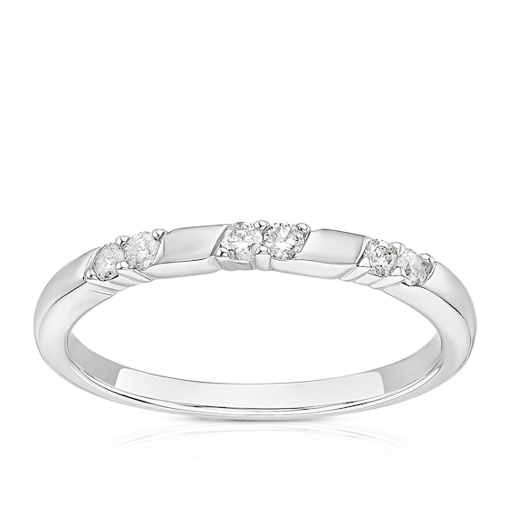 9ct White Gold 0.12ct Diamond Eternity Ring