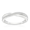 Thumbnail Image 1 of 9ct White Gold Diamond Crossover Eternity Ring