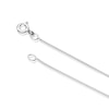 Thumbnail Image 3 of 9ct White Gold 0.12ct Diamond Trilogy Cluster Pendant Necklace
