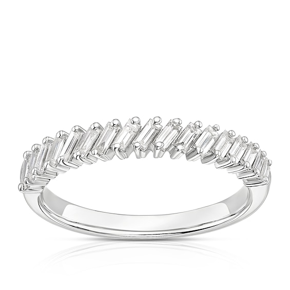 9ct White Gold 0.40ct Diamond Baguette Eternity Ring