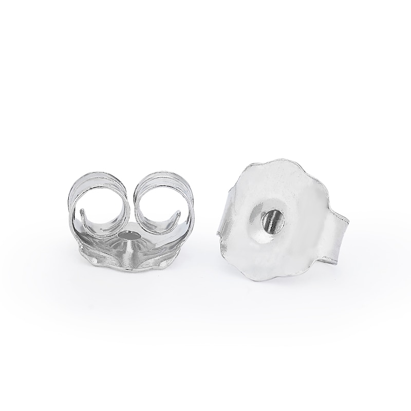 Main Image 2 of 9ct White Gold 0.20ct Diamond Heart Stud Earrings