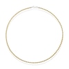 Thumbnail Image 2 of Sterling Silver & Yellow Gold Plated Twisted 16" Rope Chain