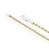 Thumbnail Image 3 of Sterling Silver & Yellow Gold Plated Twisted 16" Rope Chain